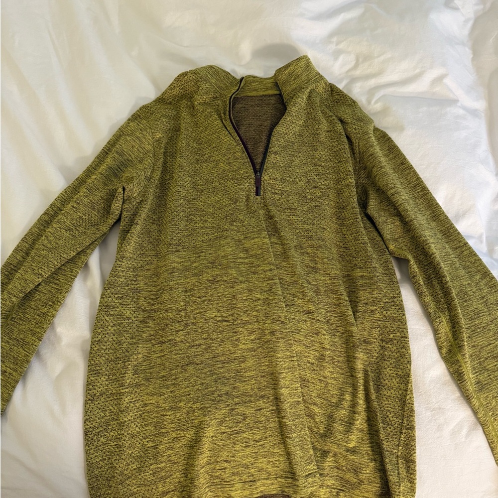 lululemon athletica Men's Olive Zip-Up Sweater